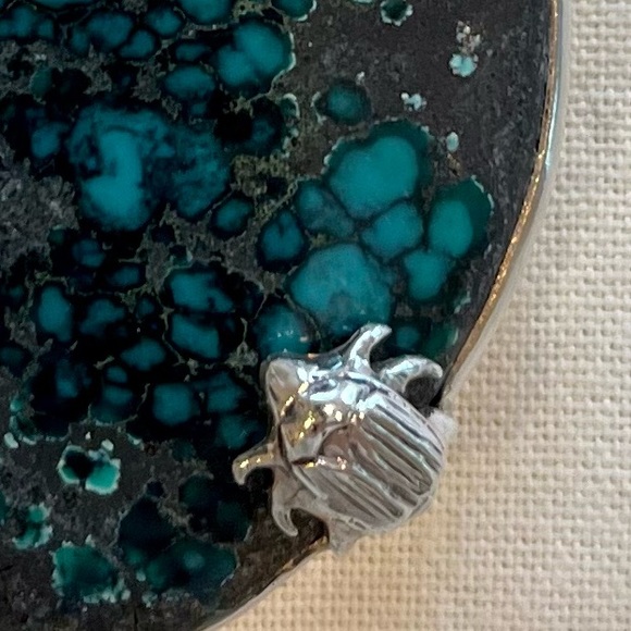 Stephen Dweck One-of-a-Kind, Personalized, Signed, Turquoise & Sterling Necklace - Picture 5 of 16